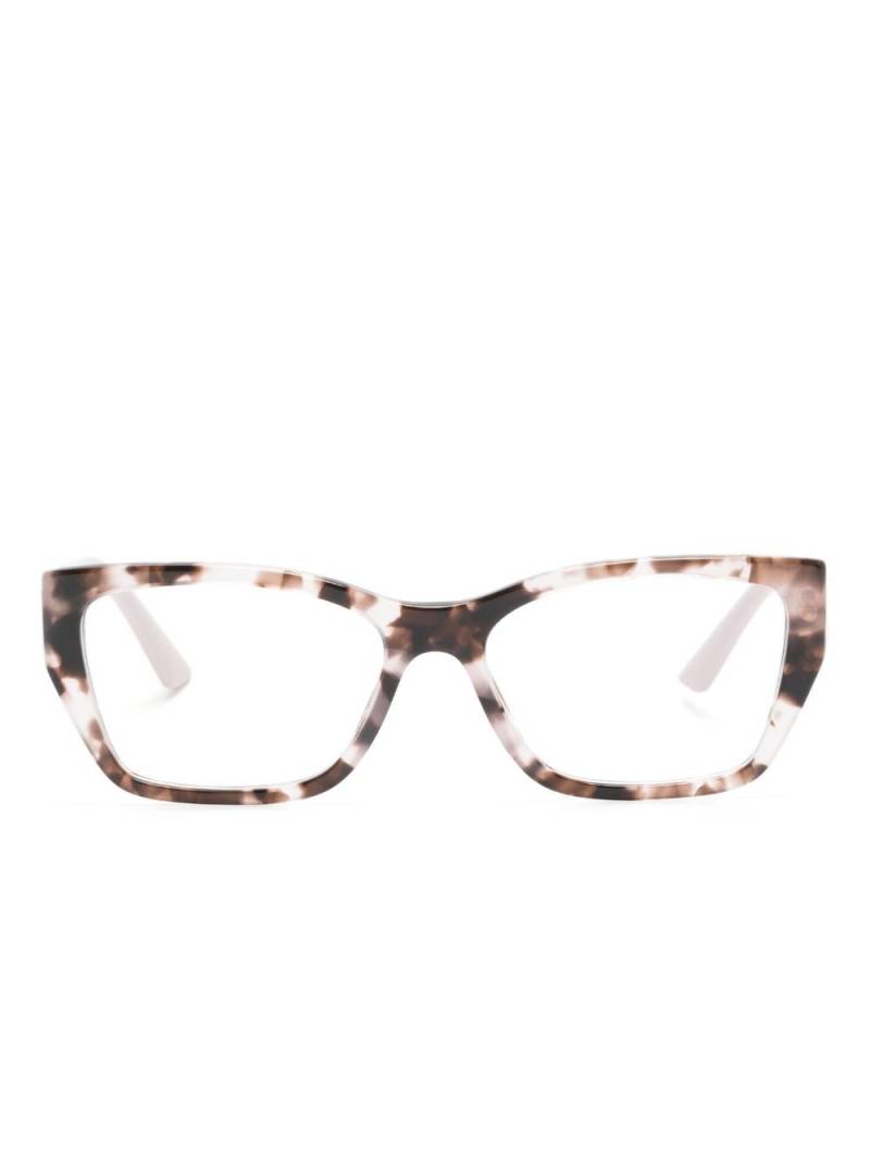 Prada Eyewear colour-block square-frame glasses - Pink von Prada Eyewear