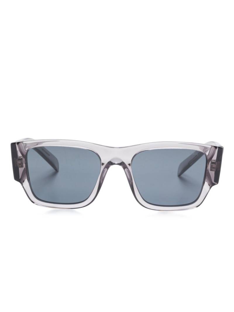 Prada Eyewear enamel triangle logo sunglasses - Black von Prada Eyewear