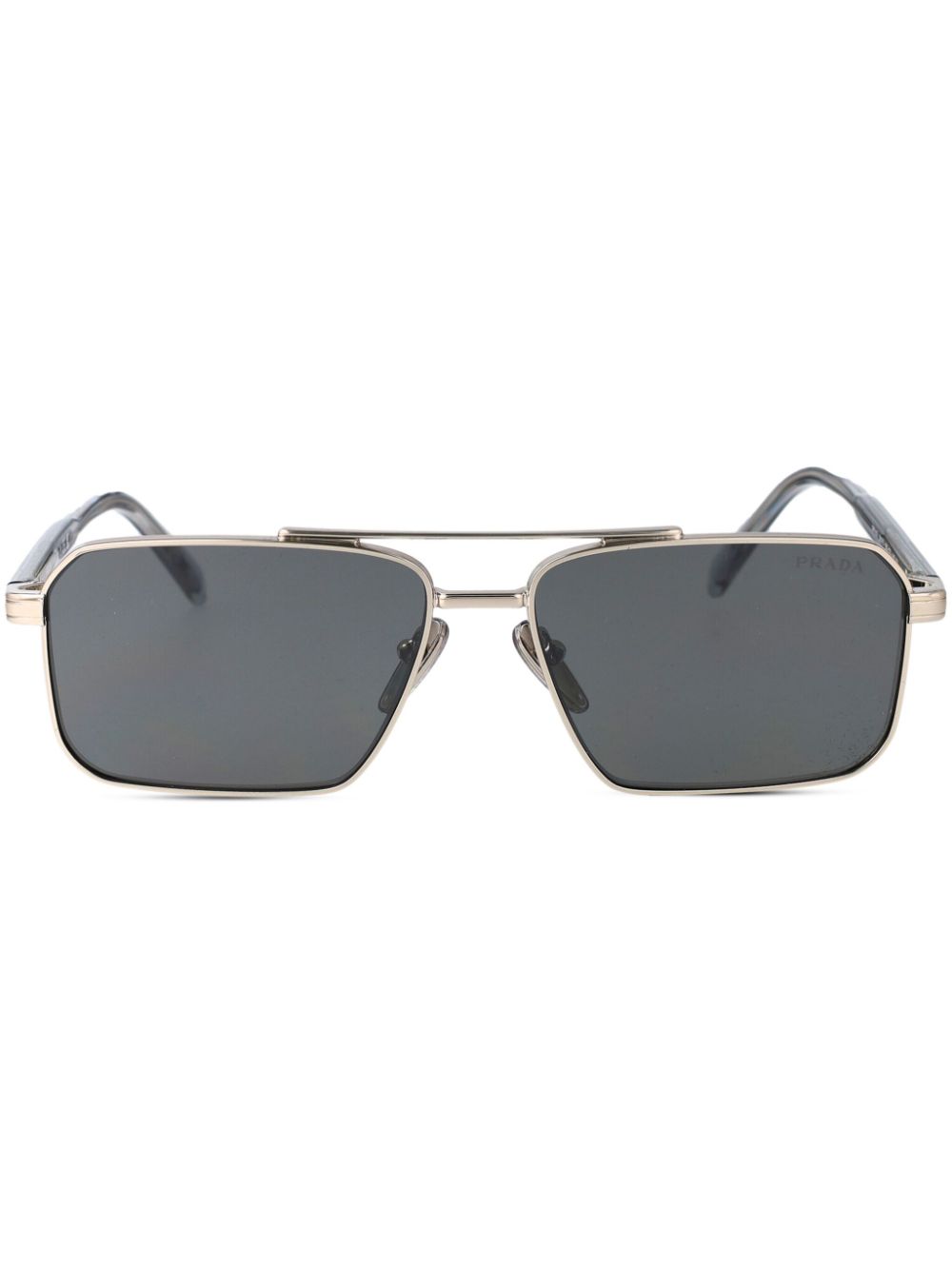 Prada Eyewear engraved-logo sunglasses - Grey von Prada Eyewear