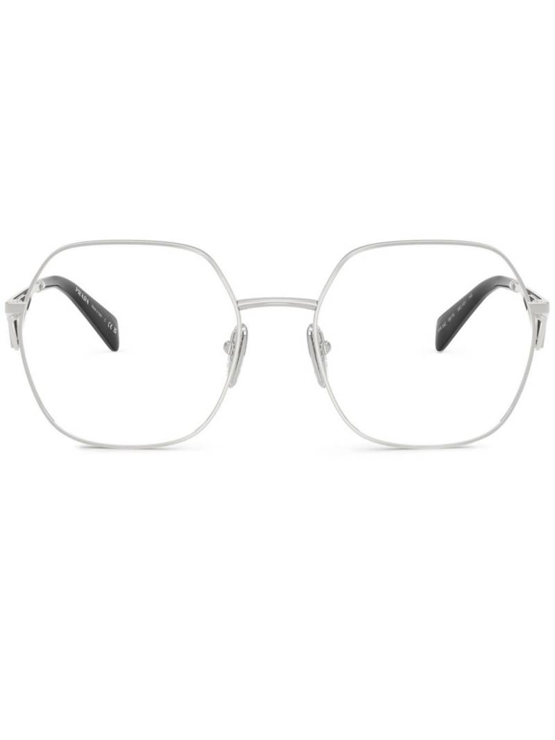 Prada Eyewear geometric-frame glasses - Silver von Prada Eyewear