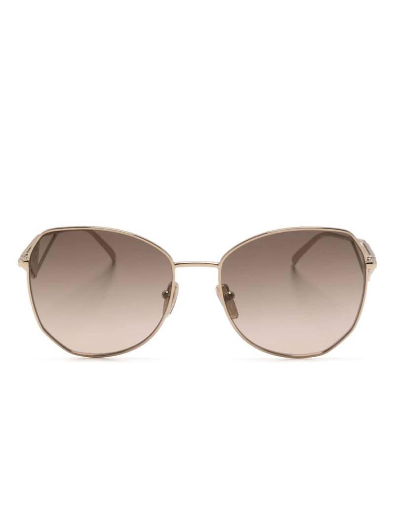 Prada Eyewear gradient oversized-frame sunglasses - Gold von Prada Eyewear