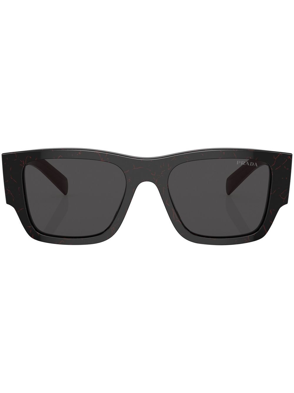 Prada Eyewear logo-arm square-frame sunglasses - Black von Prada Eyewear