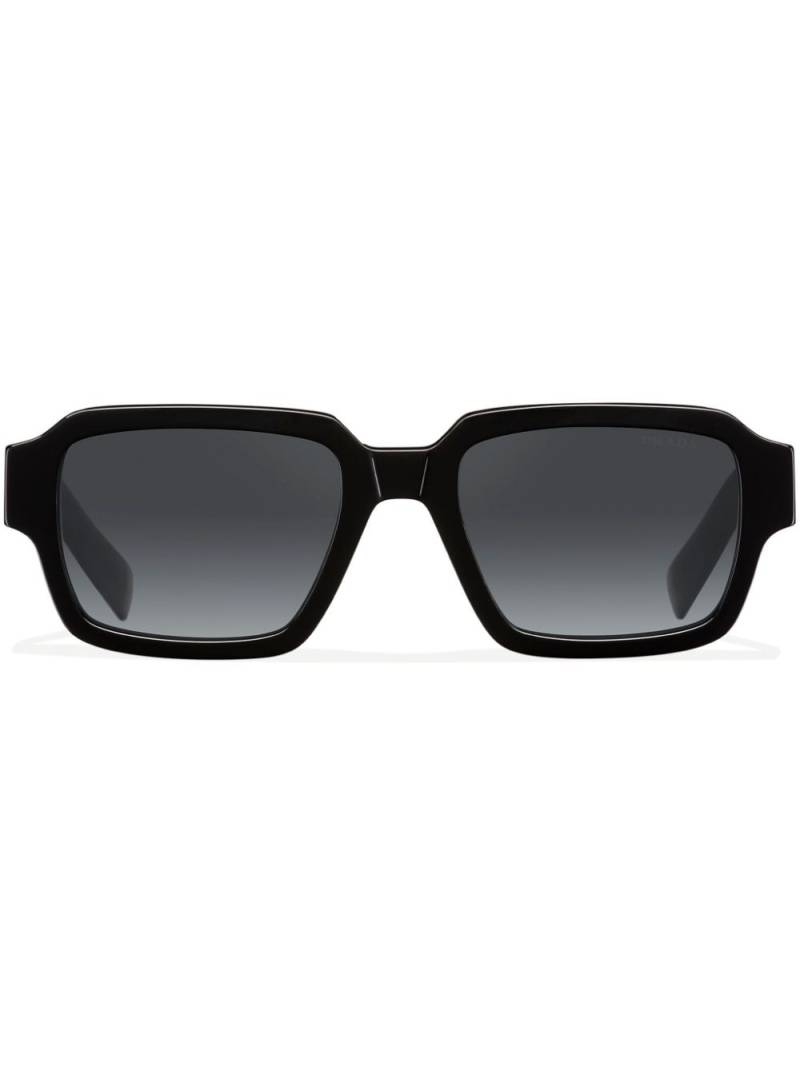 Prada Eyewear logo-detail rectangle-frame sunglasses - Black von Prada Eyewear