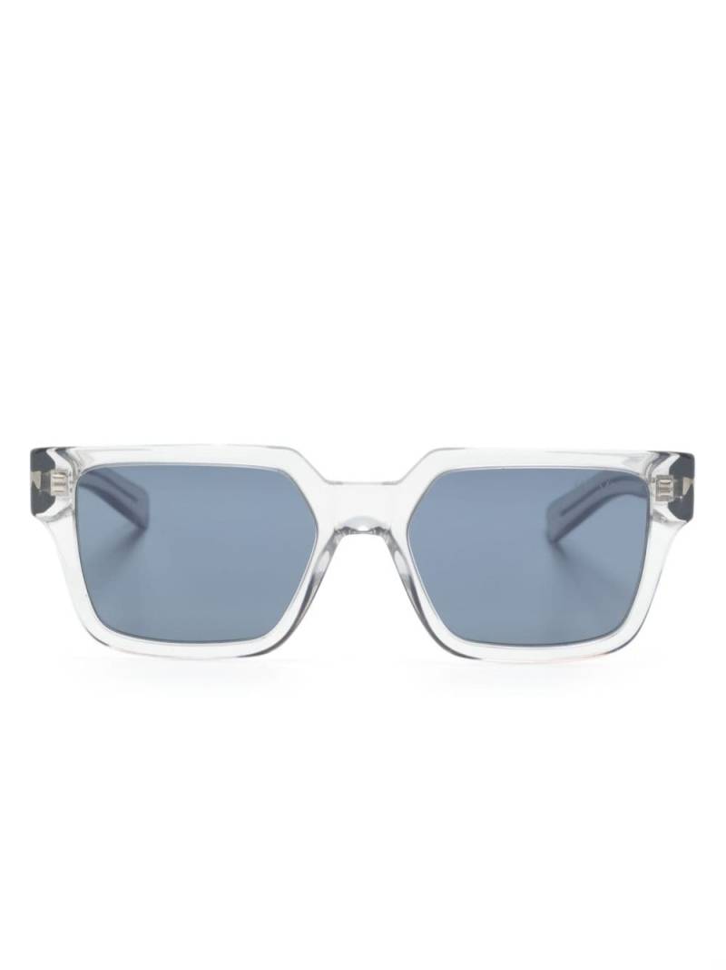 Prada Eyewear logo-embellished square-frame sunglasses - Grey von Prada Eyewear