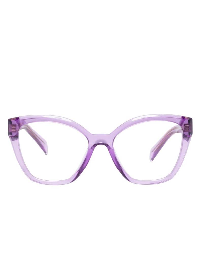 Prada Eyewear logo-engraved glasses - Purple von Prada Eyewear