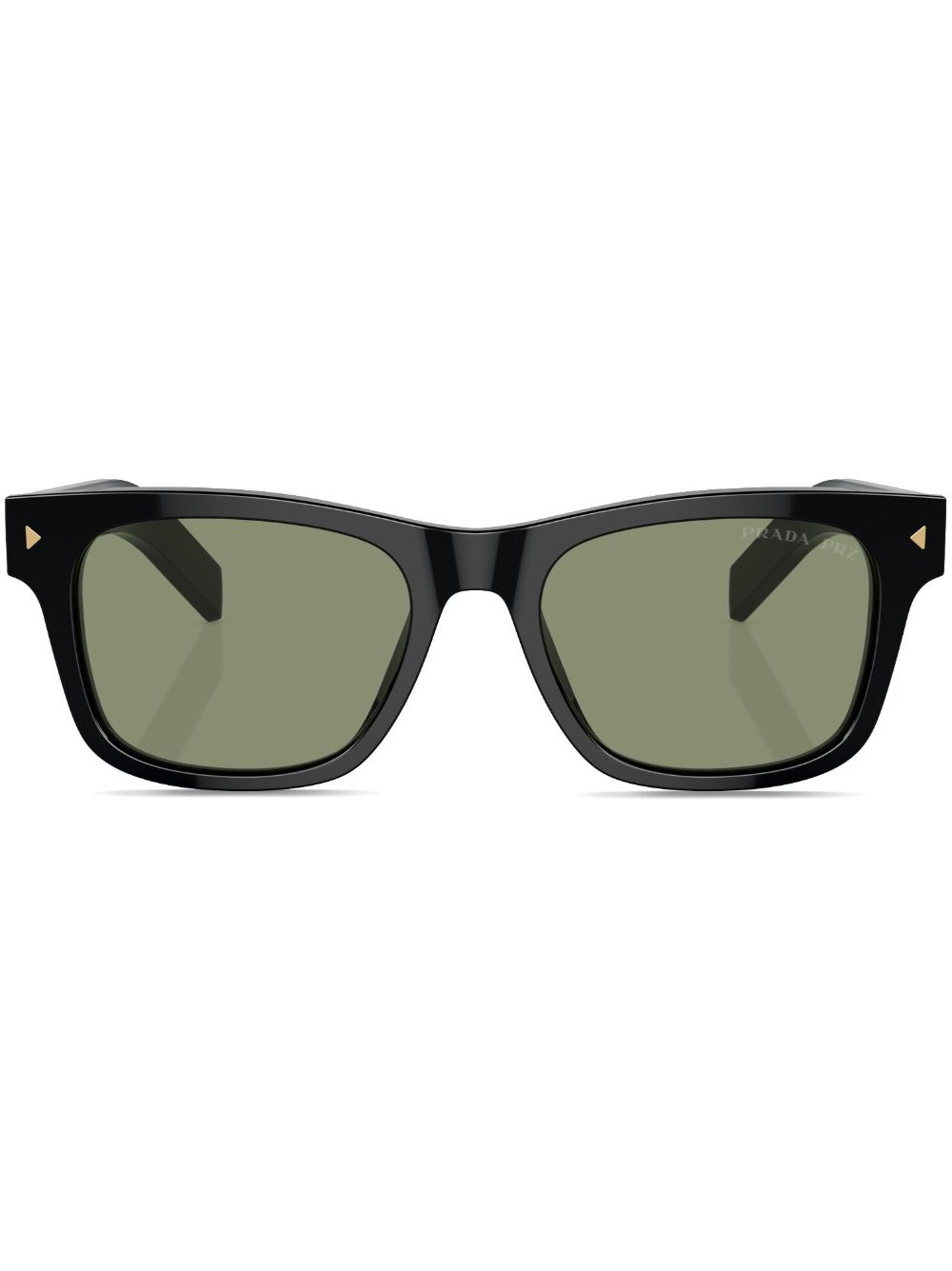 Prada Eyewear logo-engraved square-frame sunglasses - Black von Prada Eyewear