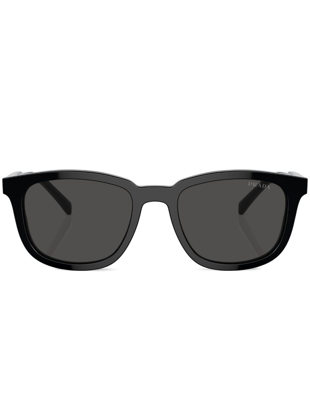 Prada Eyewear logo-engraved square-frame sunglasses - Black von Prada Eyewear