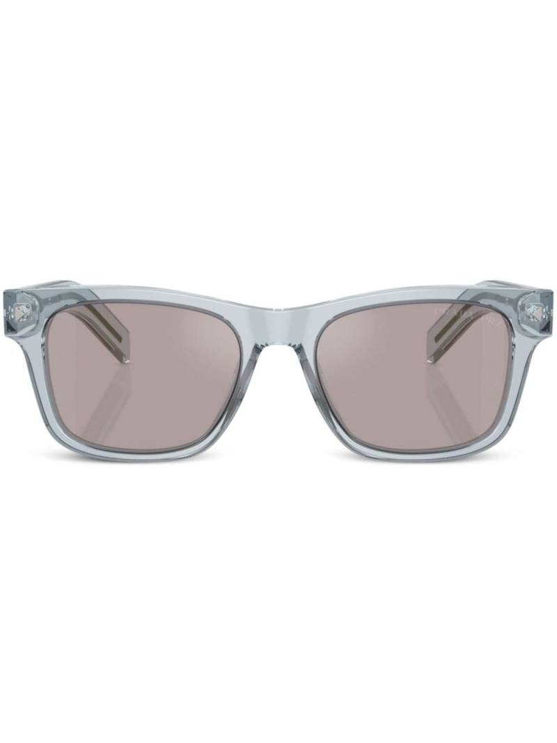 Prada Eyewear logo-engraved square-frame sunglasses - Blue von Prada Eyewear