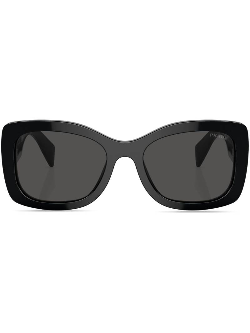 Prada Eyewear logo-lettering square sunglasses - Black von Prada Eyewear