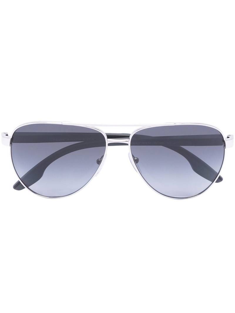 Prada Eyewear navigator tinted-lenses sunglasses - Silver von Prada Eyewear