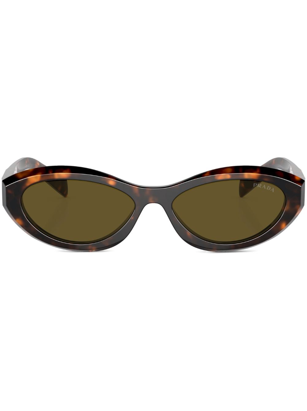 Prada Eyewear oval-frame sunglasses - Green von Prada Eyewear