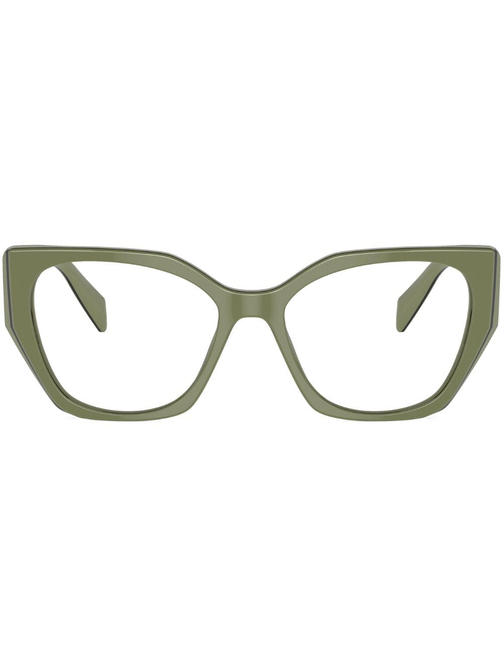 Prada Eyewear oversize-frame glasses - Green von Prada Eyewear