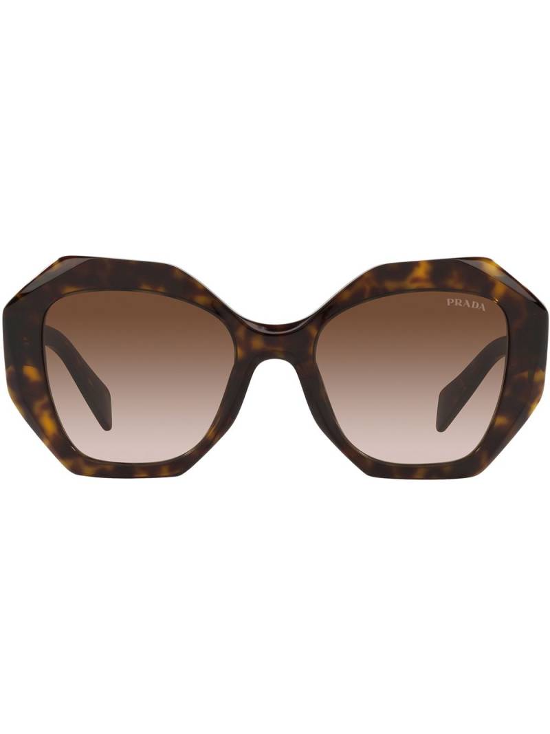 Prada Eyewear oversize-frame gradient sunglasses - Green von Prada Eyewear