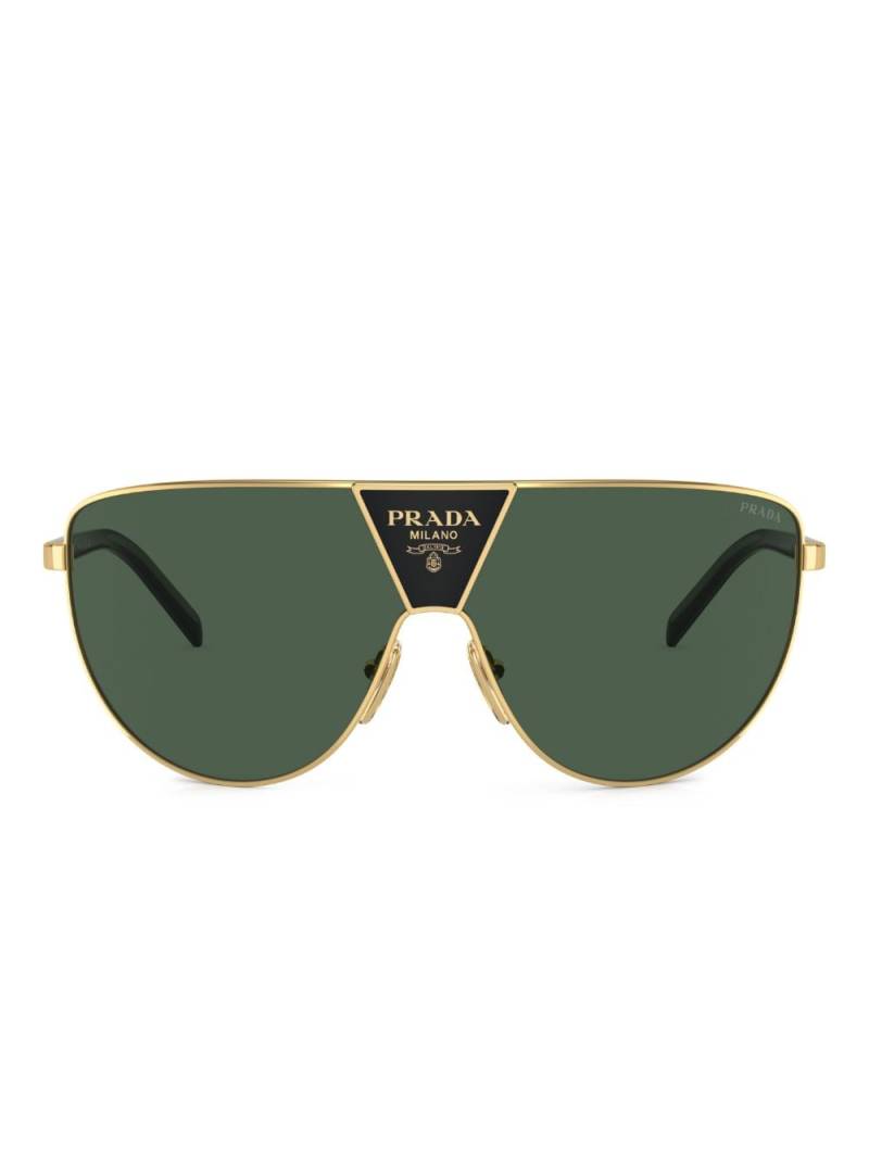 Prada Eyewear oversize-frame sunglasses - Gold von Prada Eyewear