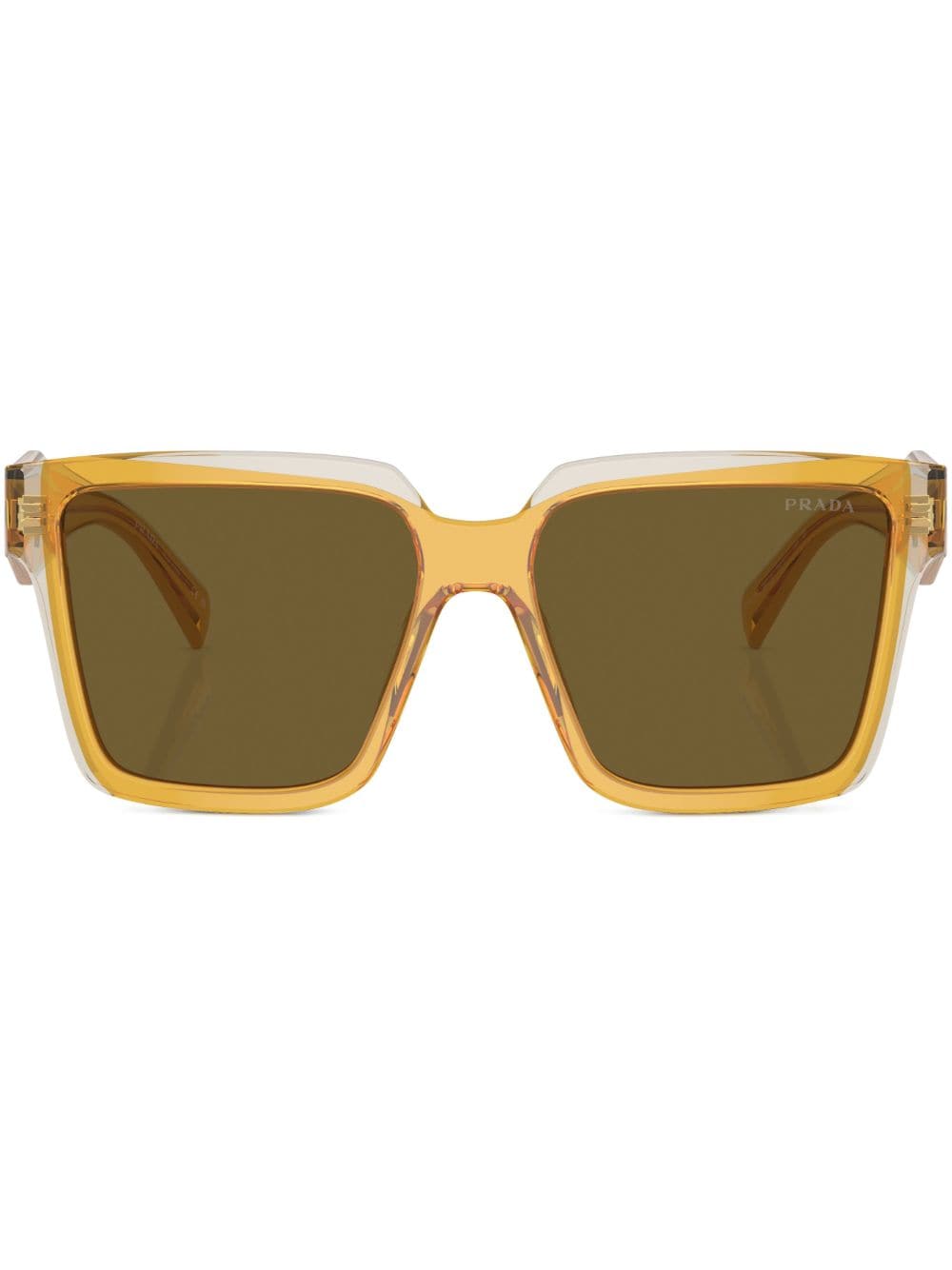 Prada Eyewear oversize-frame sunglasses - Yellow von Prada Eyewear