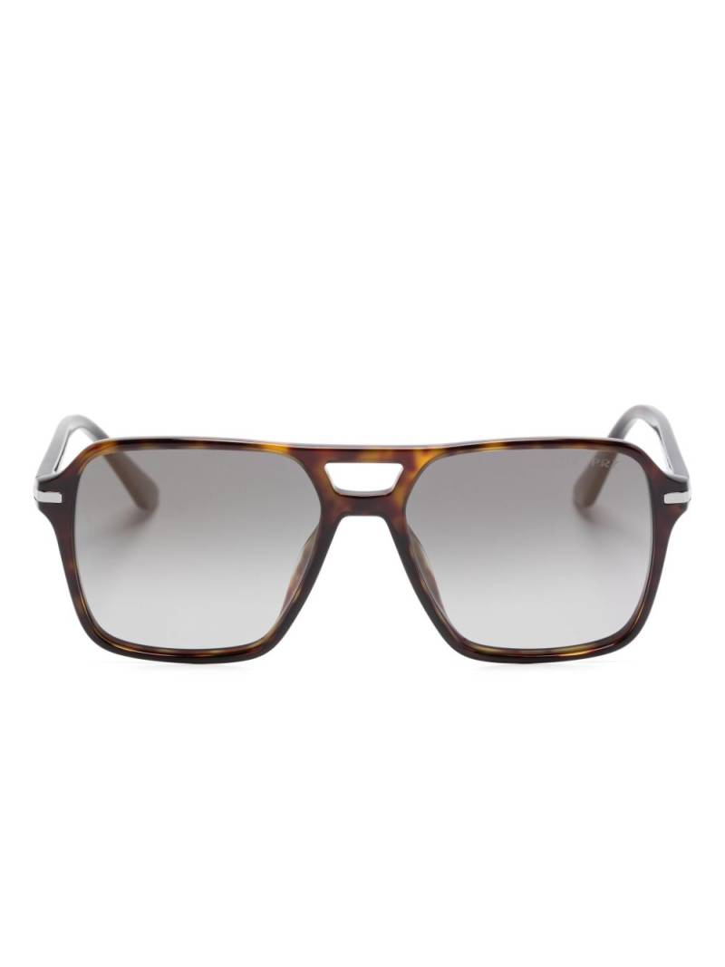 Prada Eyewear pilot-frame sunglasses - Brown von Prada Eyewear