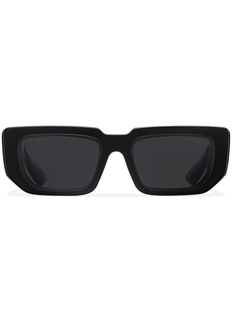 Prada Eyewear printed rectangle-frame sunglasses - Black von Prada Eyewear