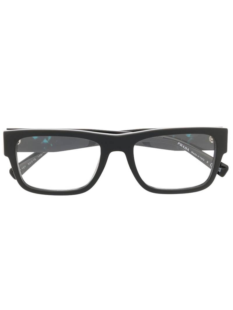 Prada Eyewear rectangle-frame glasses - Black von Prada Eyewear