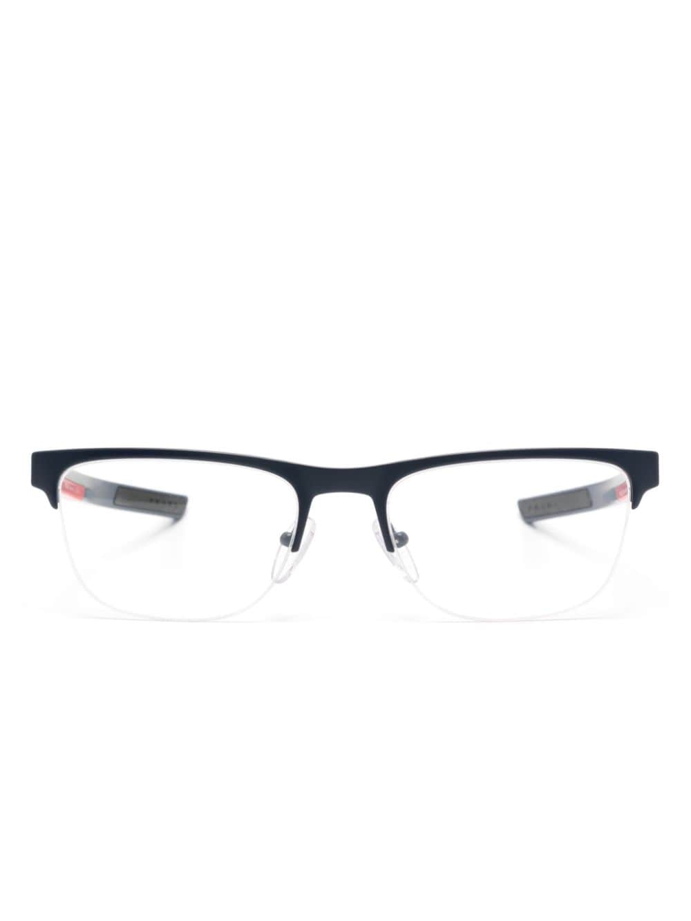 Prada Eyewear rectangle-frame glasses - Blue von Prada Eyewear