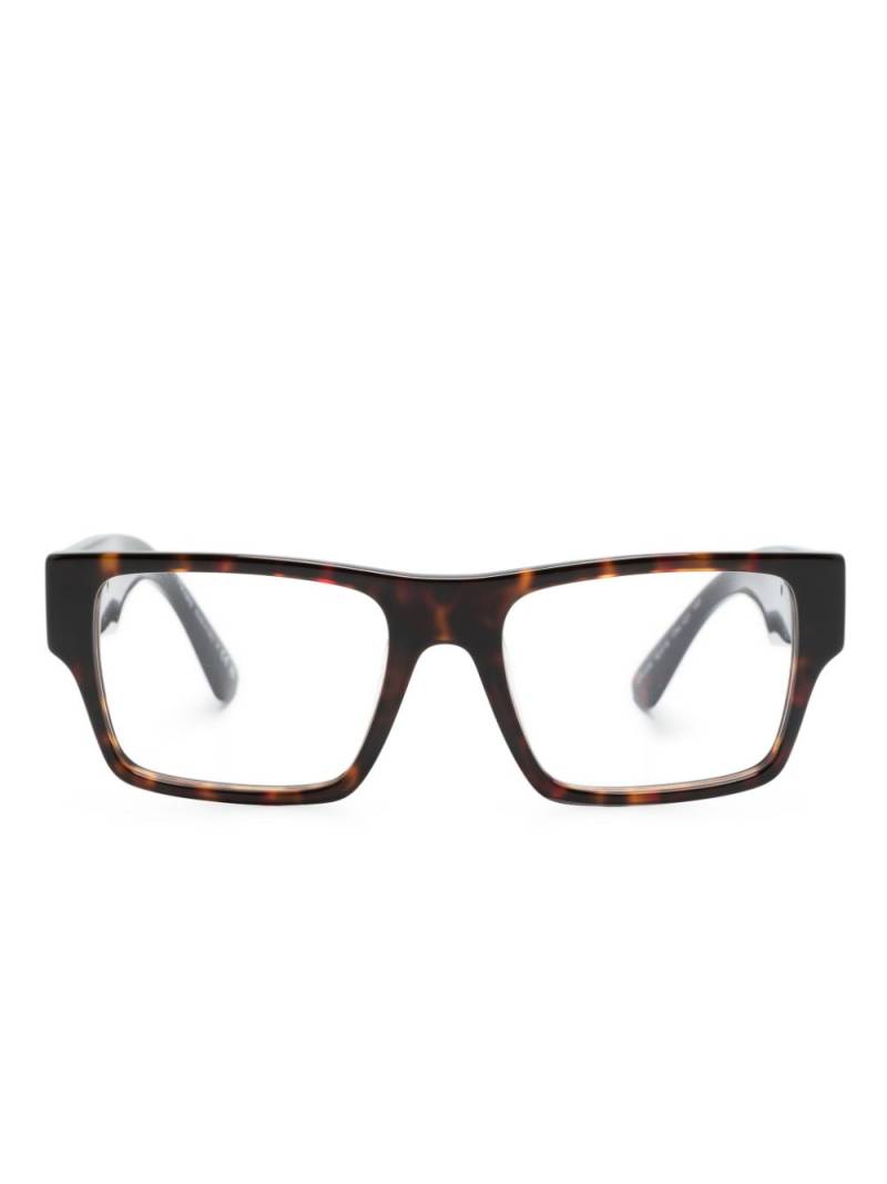 Prada Eyewear rectangle-frame glasses - Brown von Prada Eyewear