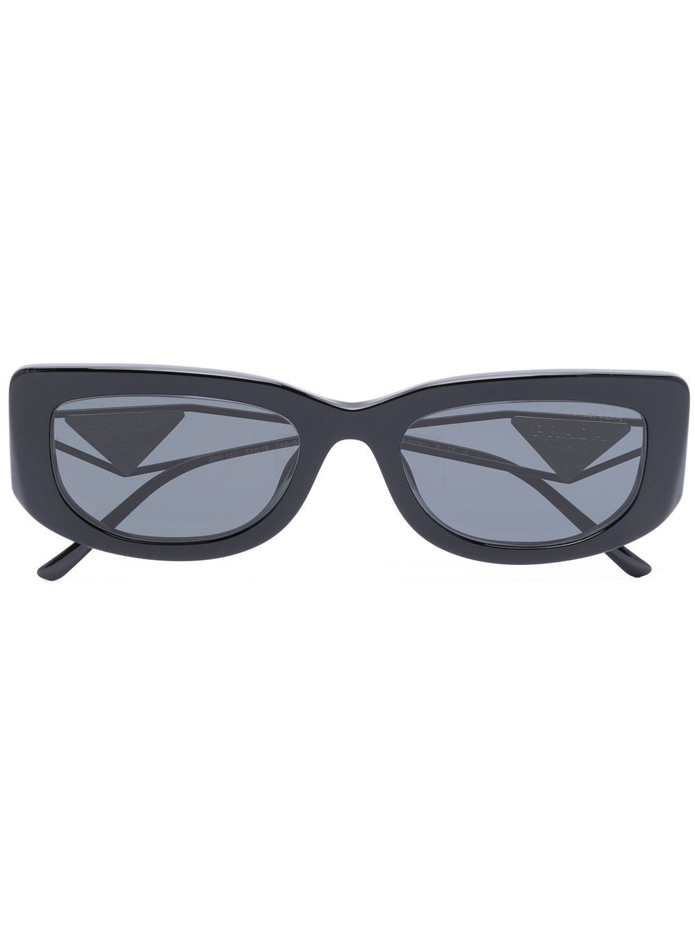 Prada Eyewear Symbole rectangle-frame sunglasses - Black von Prada Eyewear