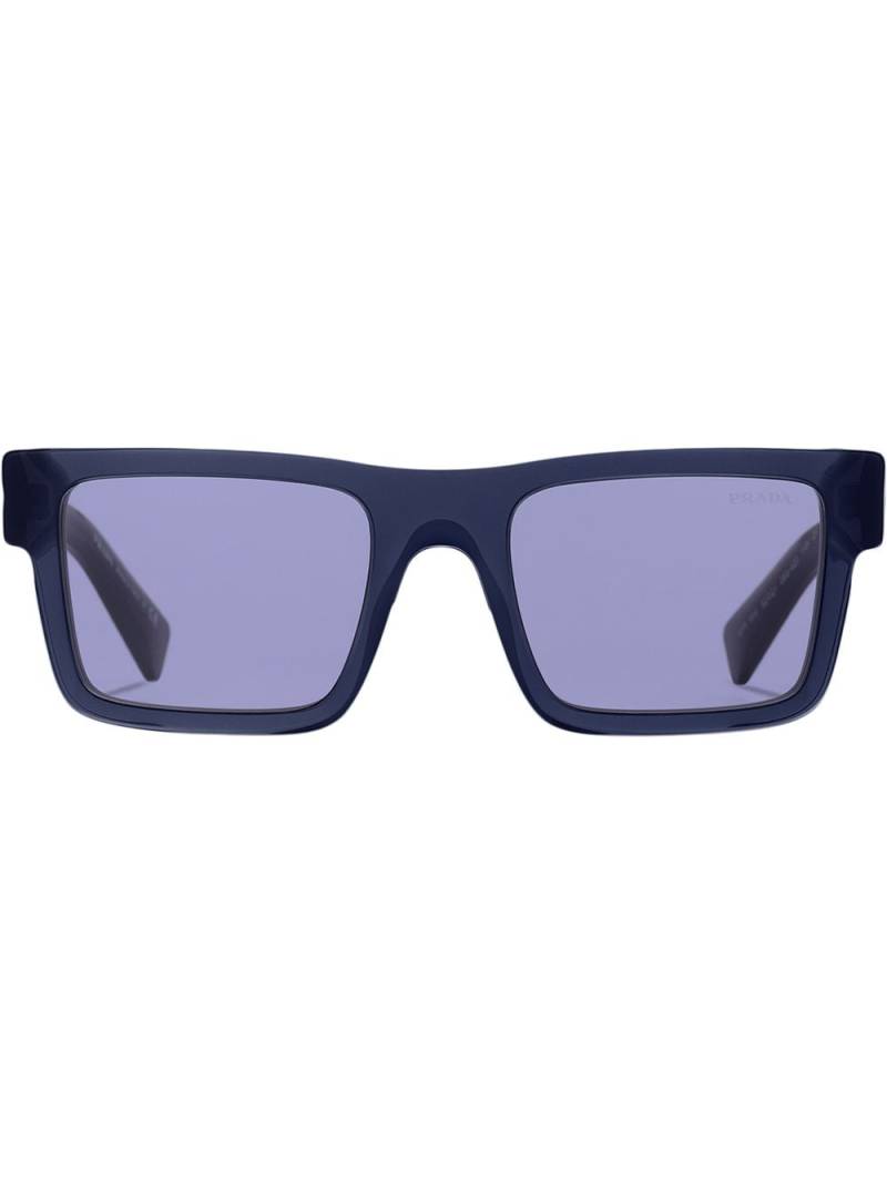 Prada Eyewear rectangle-frame sunglasses - Blue von Prada Eyewear