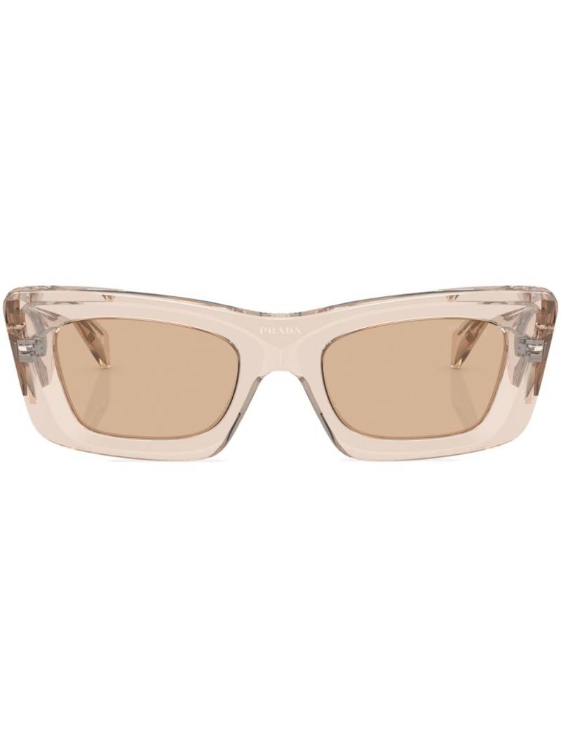 Prada Eyewear rectangle-frame sunglasses - Brown von Prada Eyewear