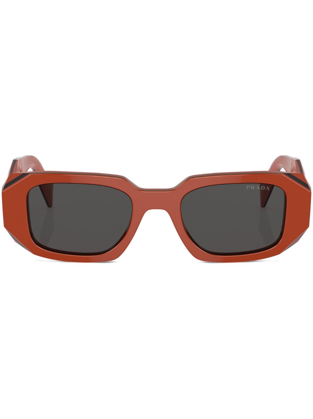 Prada Eyewear rectangle-frame sunglasses - Orange von Prada Eyewear