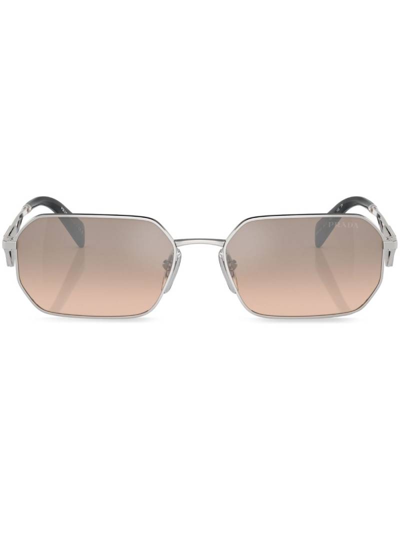 Prada Eyewear rectangle-frame sunglasses - Gold von Prada Eyewear