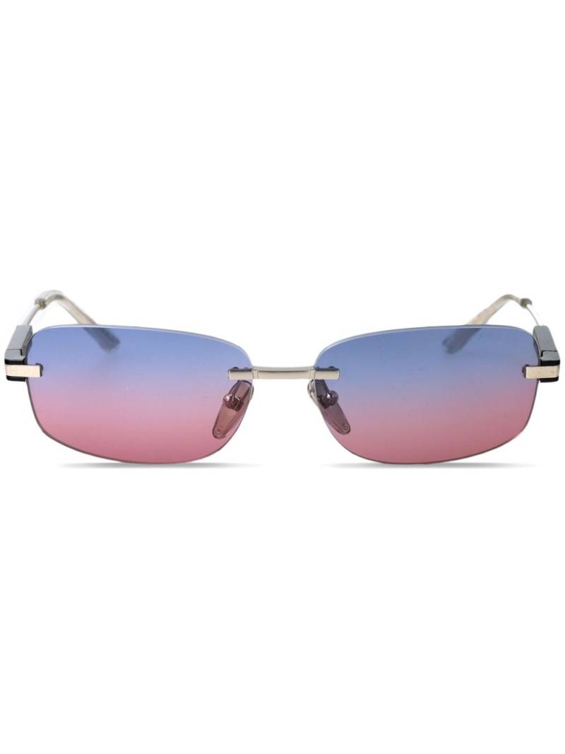 Prada Eyewear rectangle-frame sunglasses - Silver von Prada Eyewear