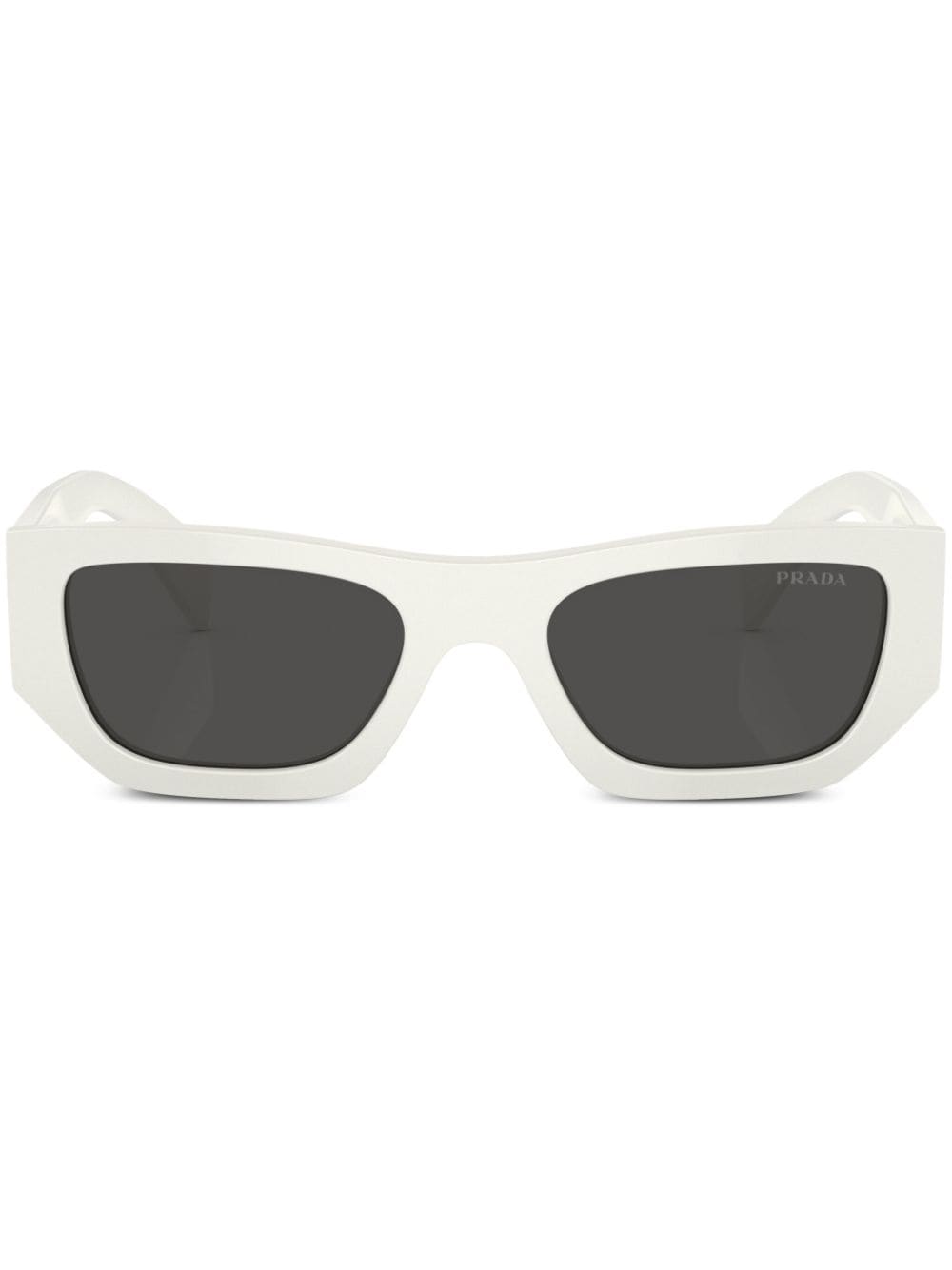 Prada Eyewear rectangle-frame sunglasses - White von Prada Eyewear