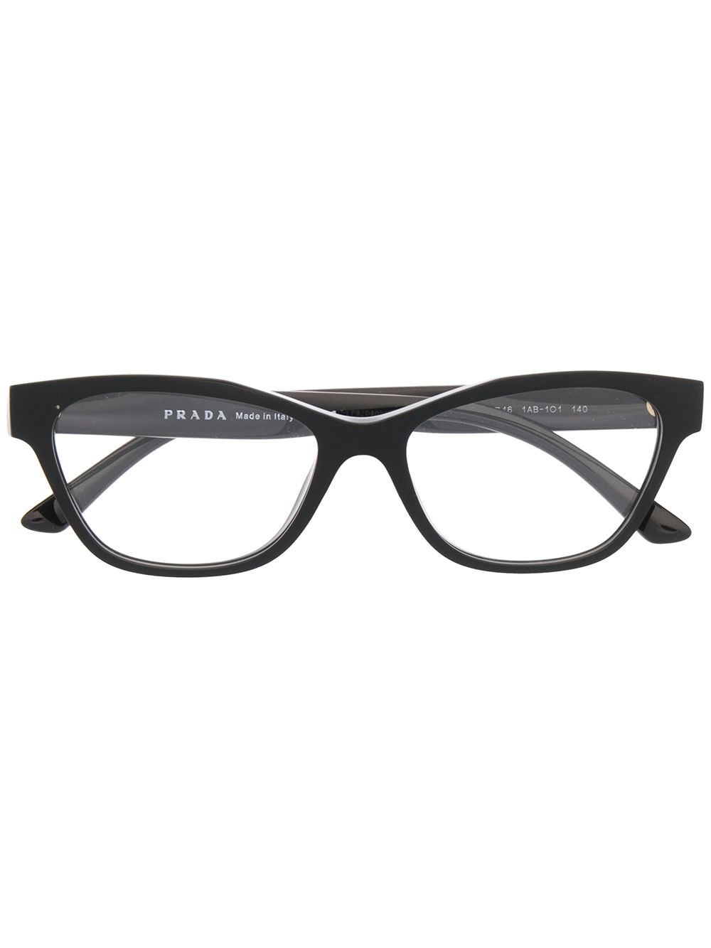 Prada Eyewear rectangular-frame glasses - Black von Prada Eyewear