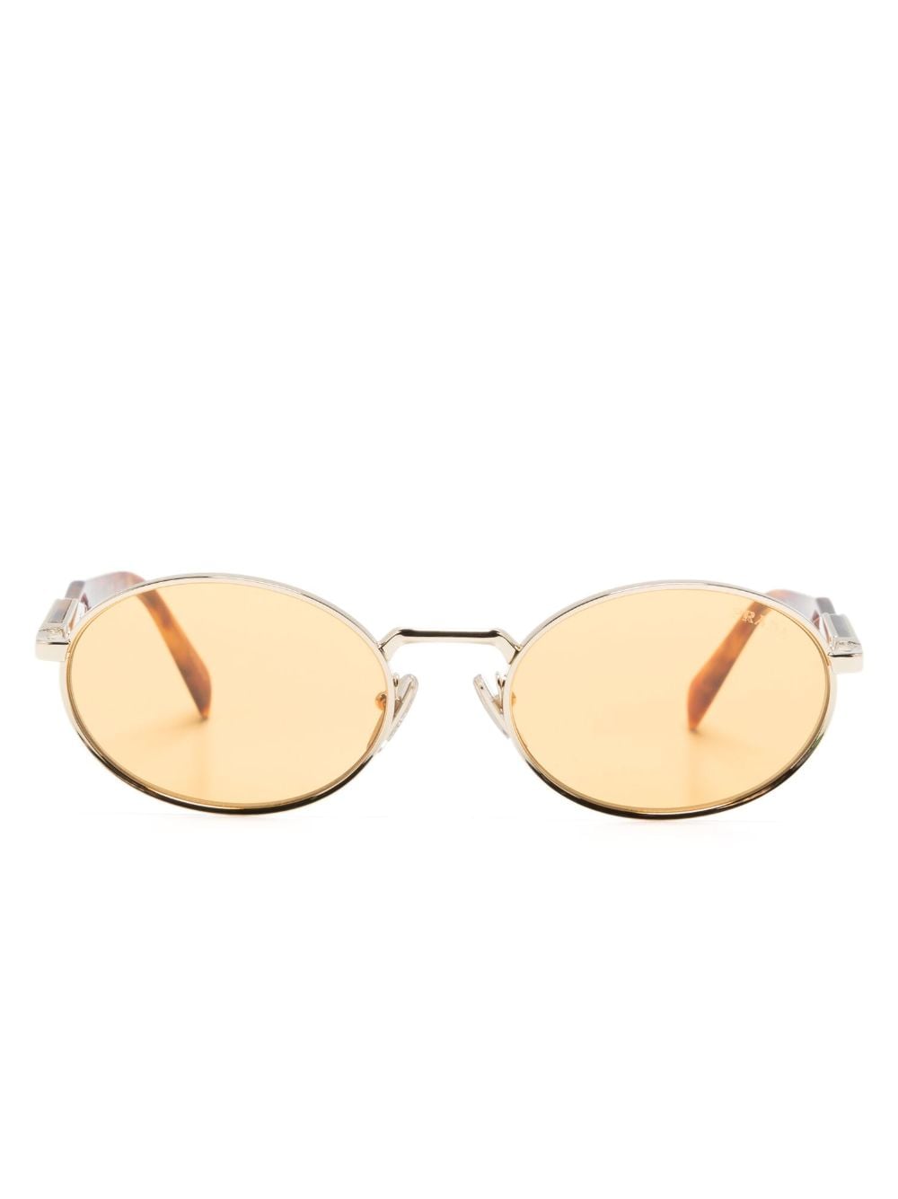 Prada Eyewear round-frame tinted sunglasses - Gold von Prada Eyewear