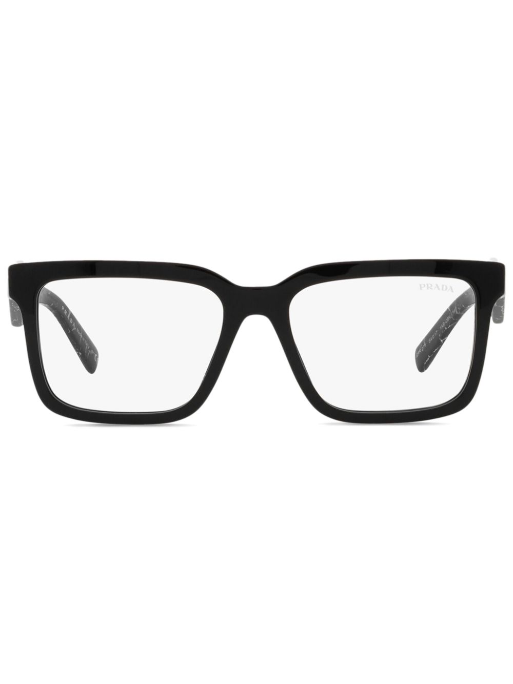 Prada Eyewear square-frame glasses - Black von Prada Eyewear