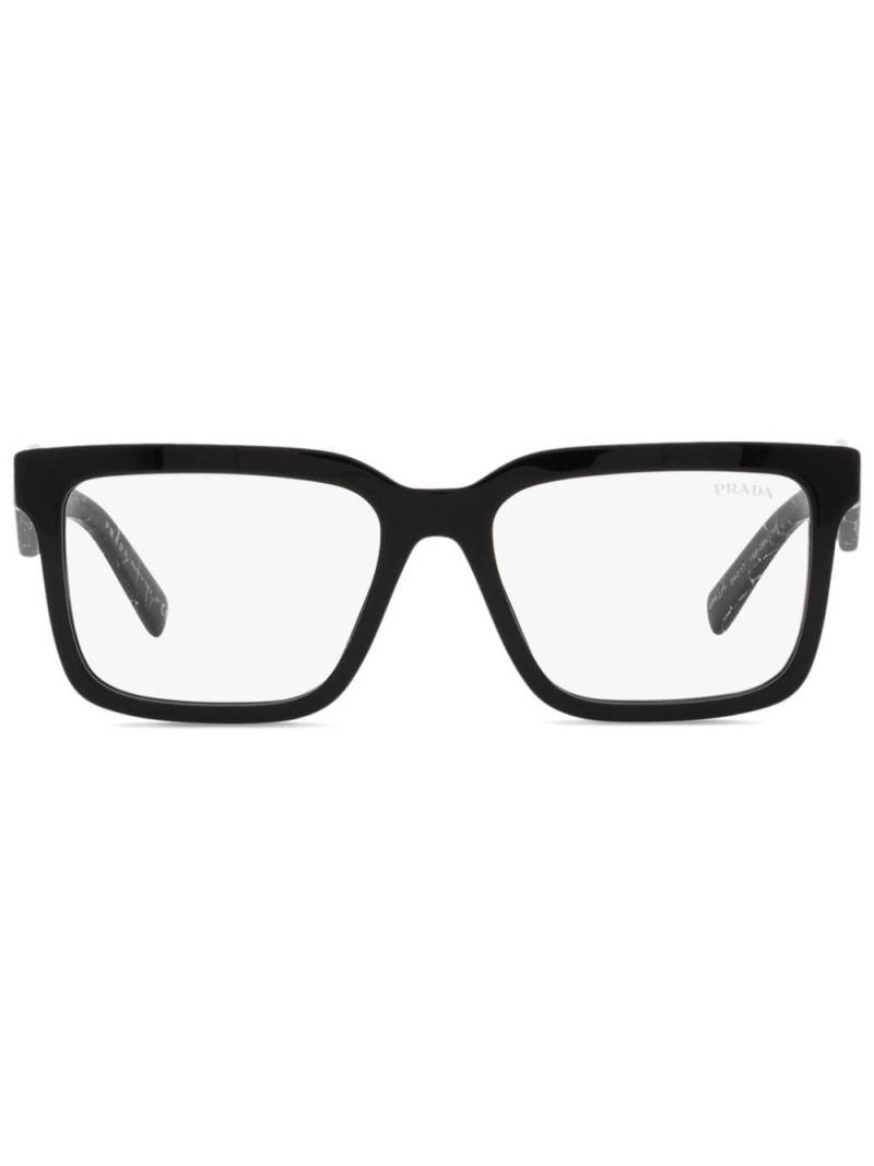 Prada Eyewear square-frame glasses - Black von Prada Eyewear