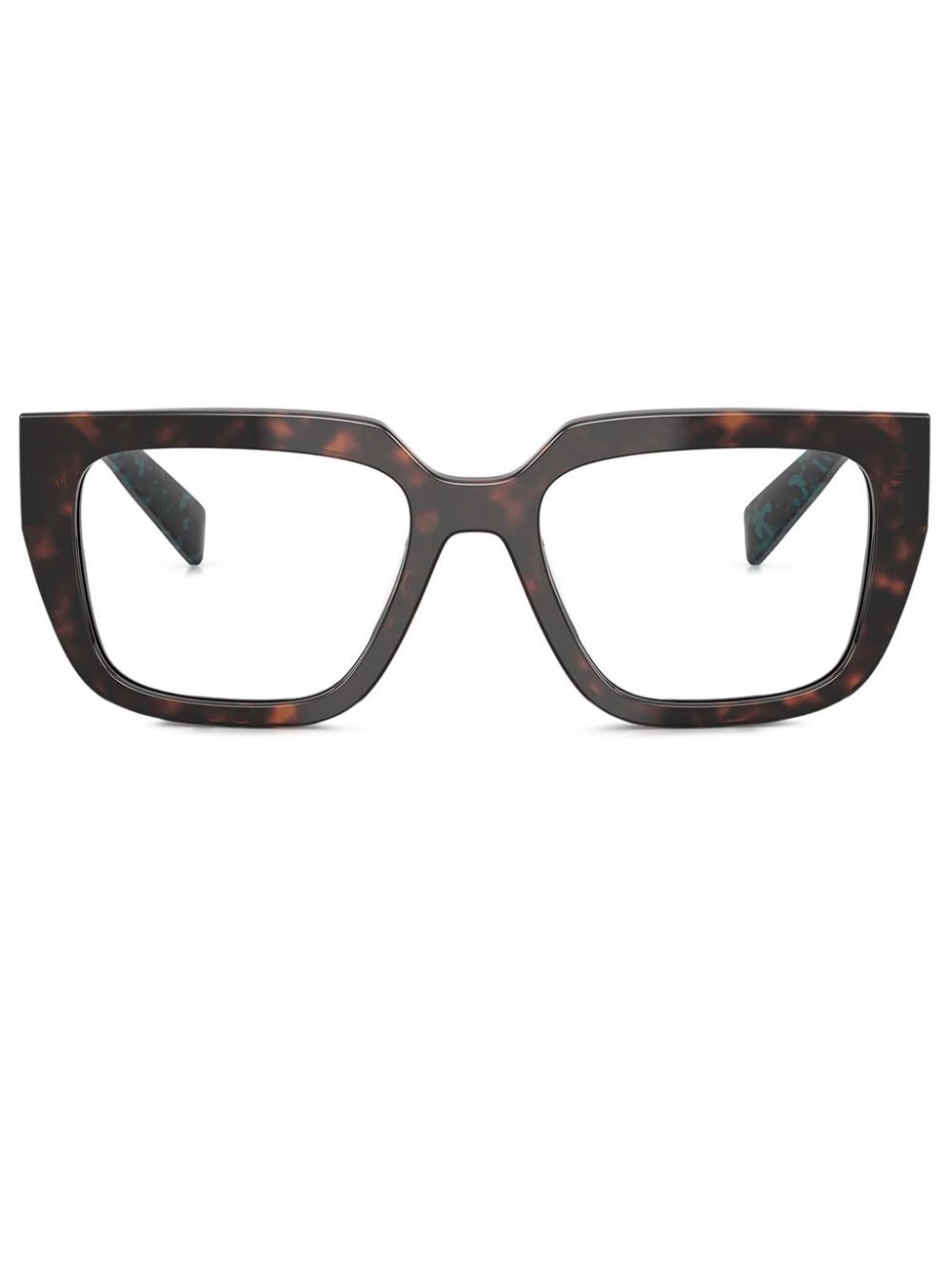 Prada Eyewear square-frame glasses - Brown von Prada Eyewear