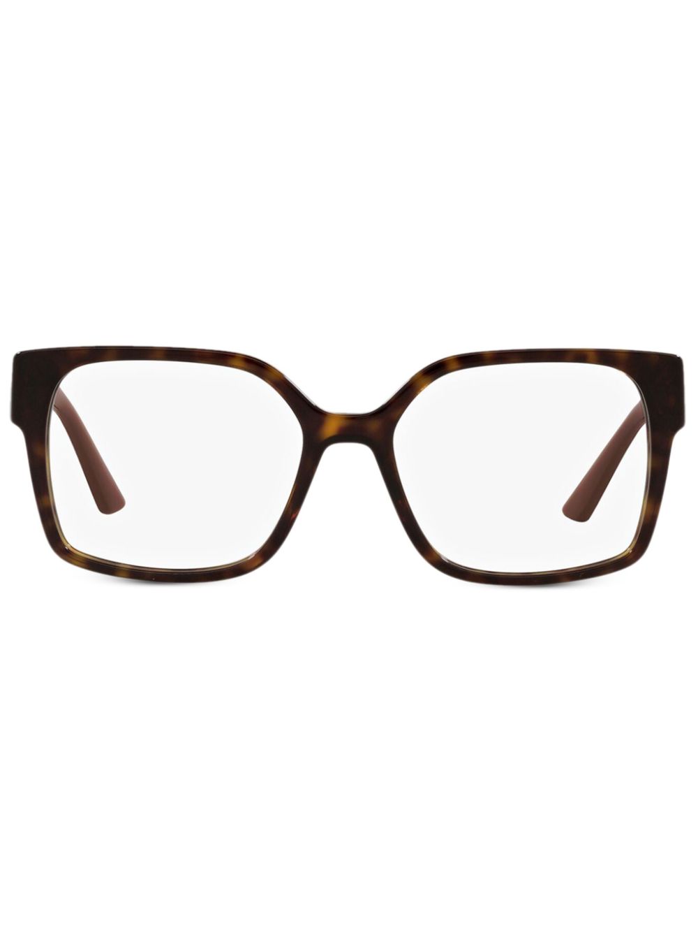 Prada Eyewear square-frame glasses - Brown von Prada Eyewear