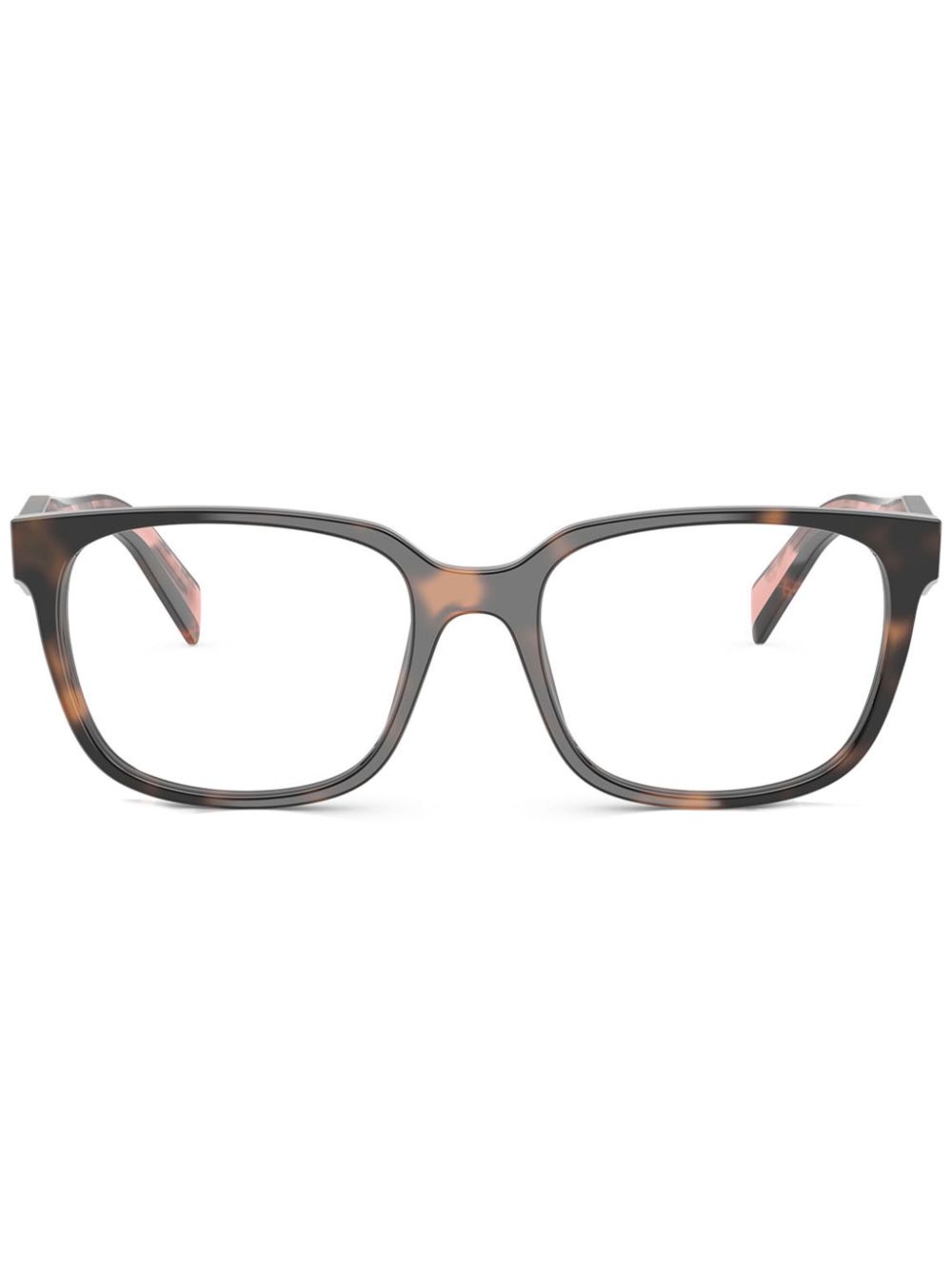 Prada Eyewear square-frame glasses - Brown von Prada Eyewear