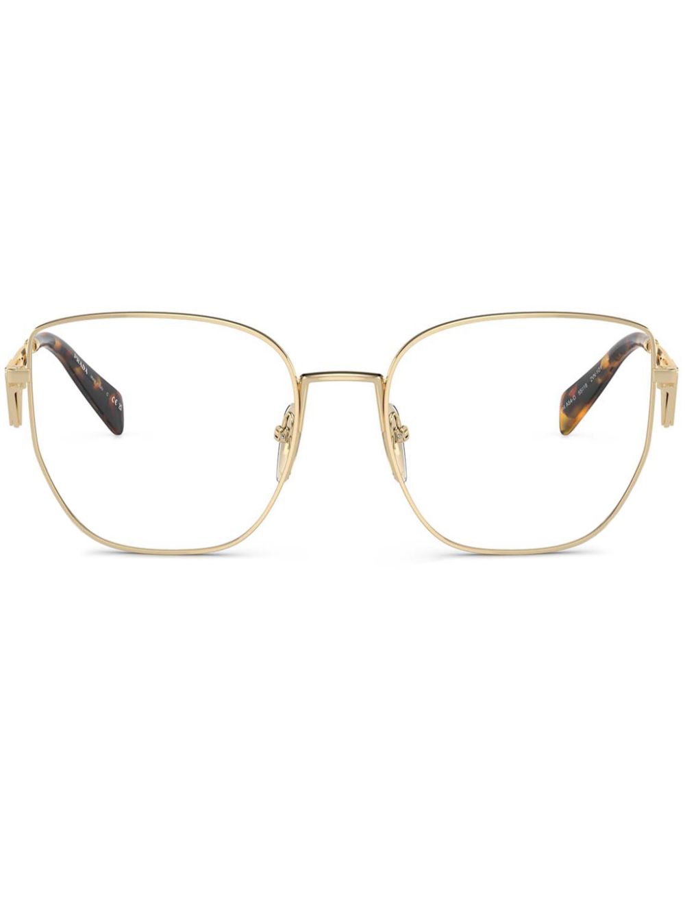 Prada Eyewear square-frame glasses - Gold von Prada Eyewear