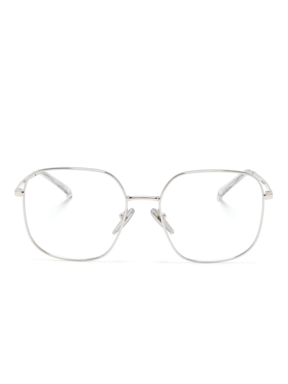 Prada Eyewear square-frame glasses - Silver von Prada Eyewear