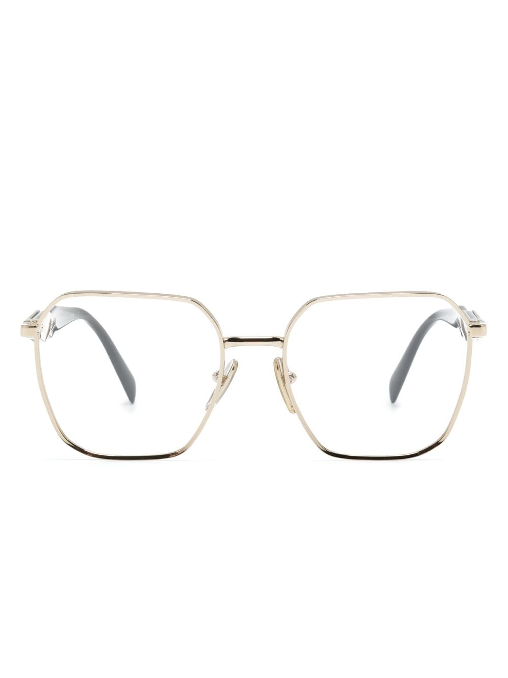 Prada Eyewear square-frame optical glasses - Gold von Prada Eyewear