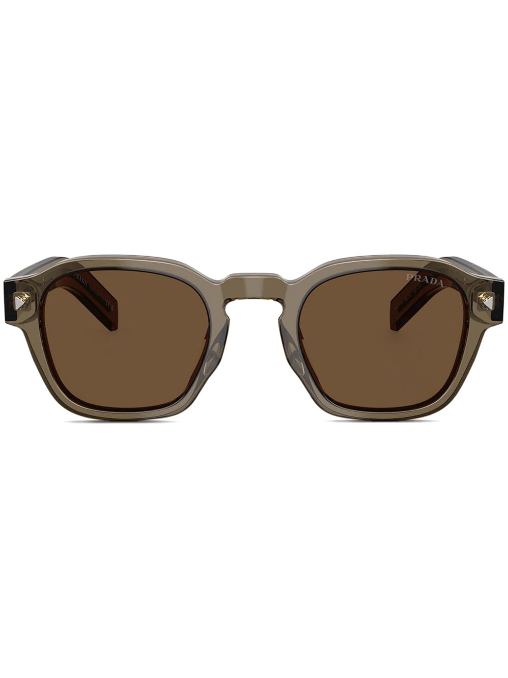 Prada Eyewear square-frame sunglasses - Brown von Prada Eyewear