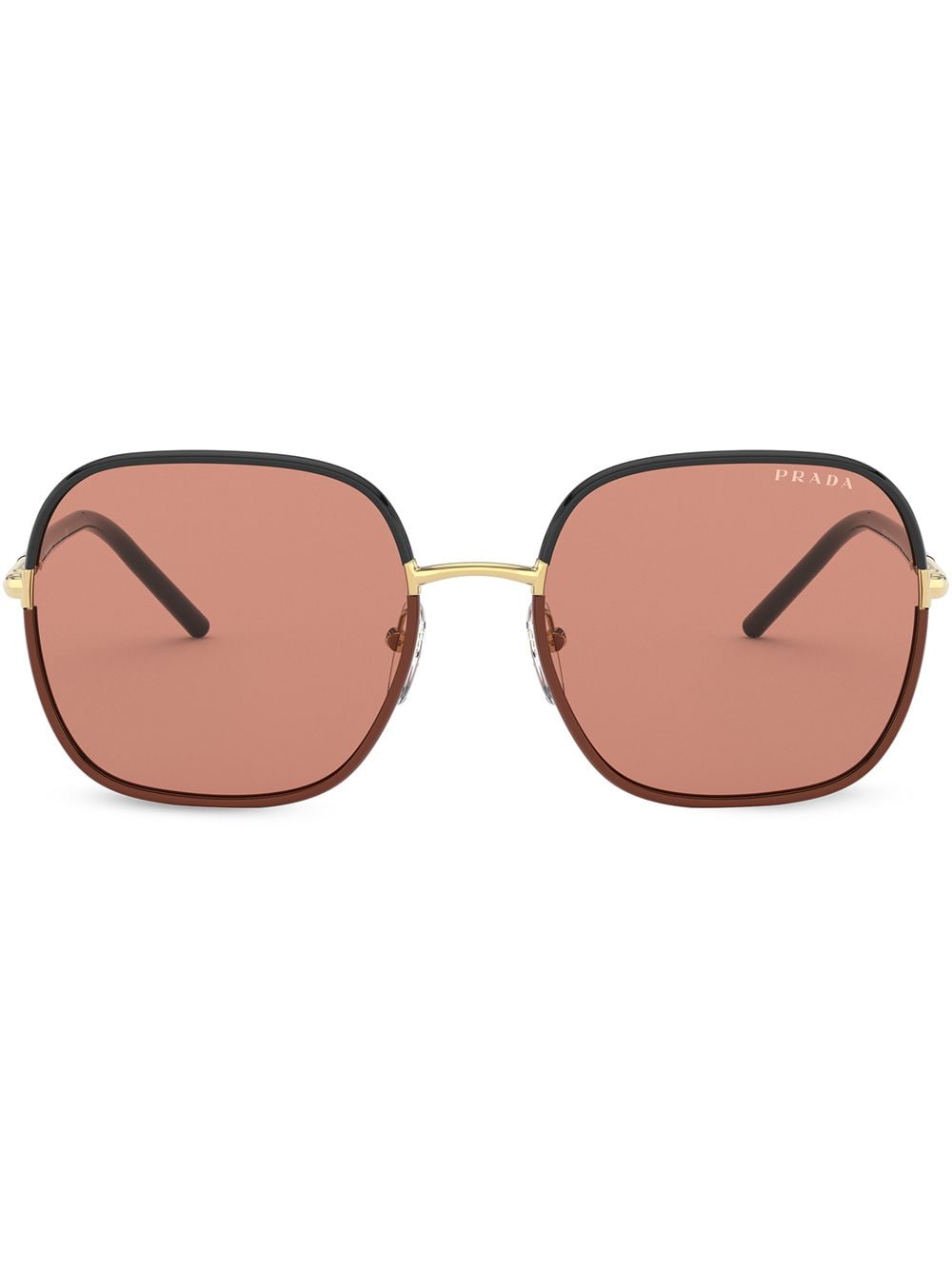 Prada Eyewear square-frame sunglasses - Brown von Prada Eyewear