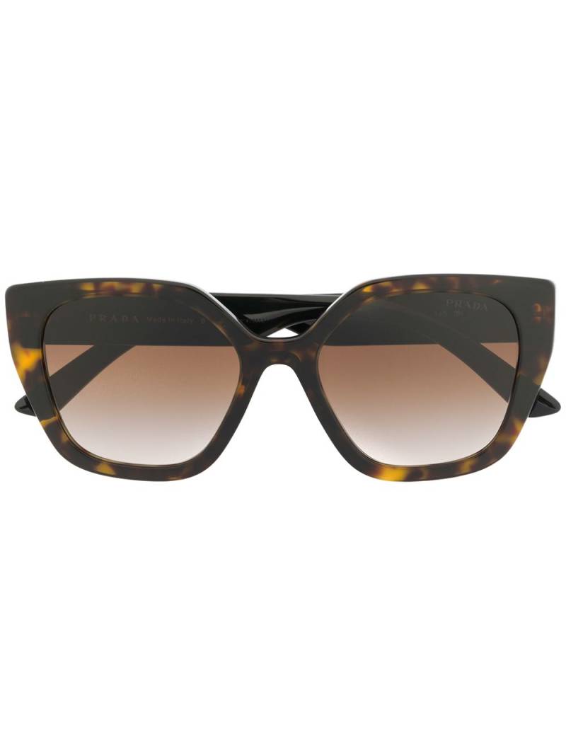 Prada Eyewear square frame sunglasses - Brown von Prada Eyewear