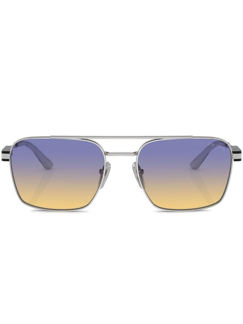 Prada Eyewear square-frame sunglasses - Silver von Prada Eyewear