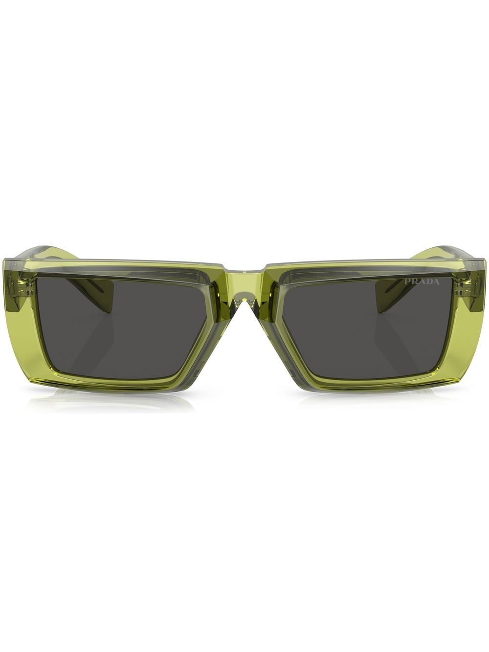 Prada Eyewear square-frame tinted-lens sunglasses - Green von Prada Eyewear
