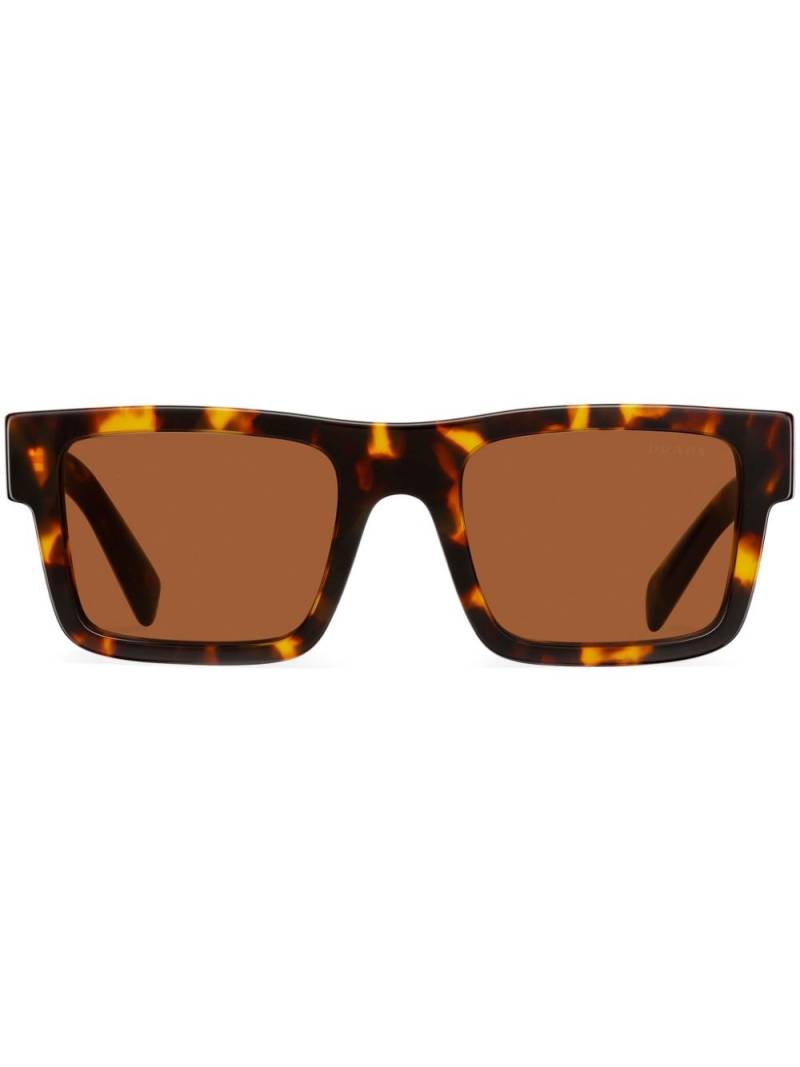 Prada Eyewear square-frame tortoiseshell-effect sunglasses - Brown von Prada Eyewear