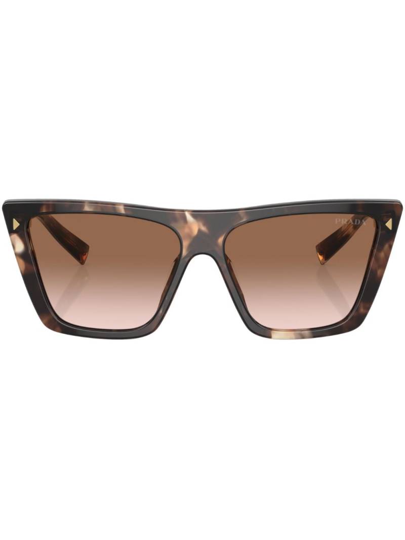 Prada Eyewear square-frame tortoiseshell-effect sunglasses - Green von Prada Eyewear