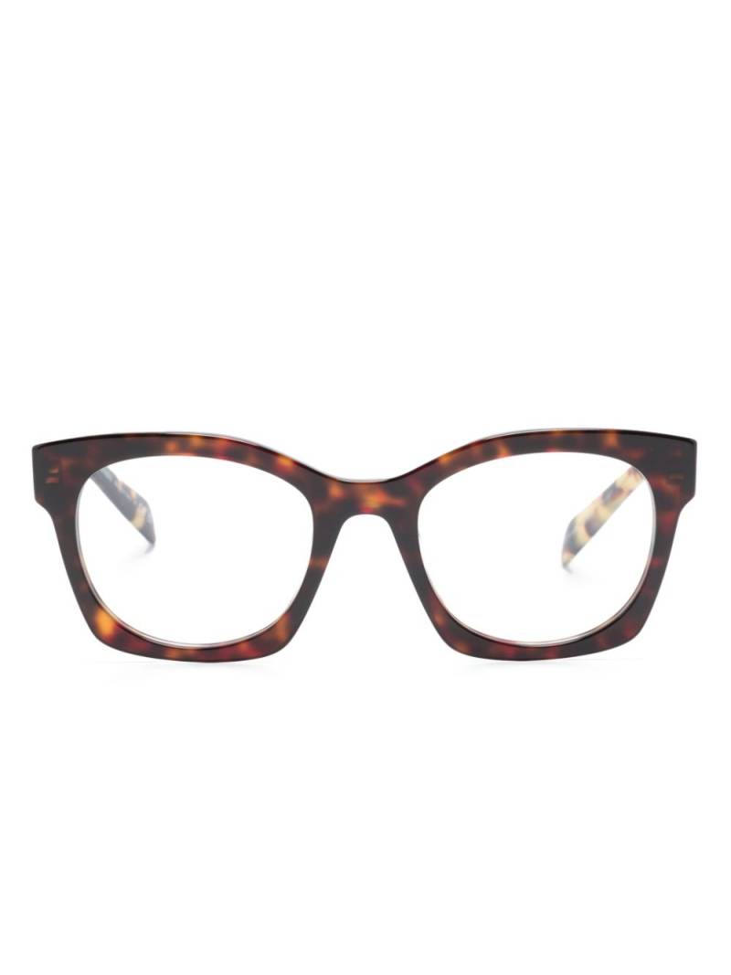 Prada Eyewear tortoiseshell D-frame glasses - Brown von Prada Eyewear