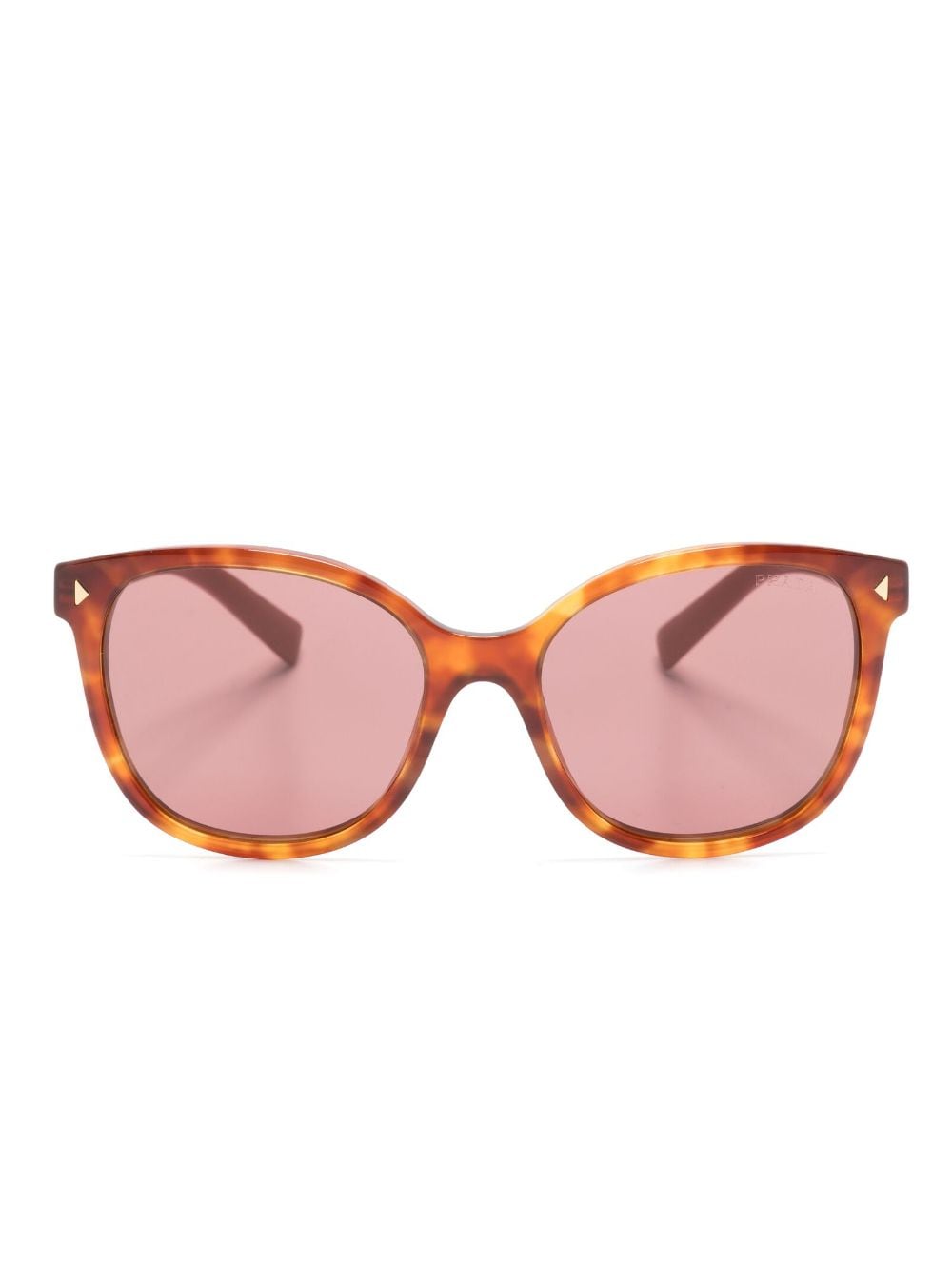 Prada Eyewear tortoiseshell square-frame tinted sunglasses - Brown von Prada Eyewear
